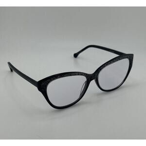 Zenni 4429221 BLK/Glitter Cat Eye Optical Eyeglass Frames Only